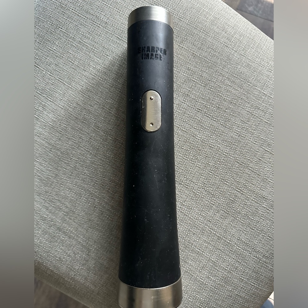 Sharper Image Black Electric Wine Bottle Opener